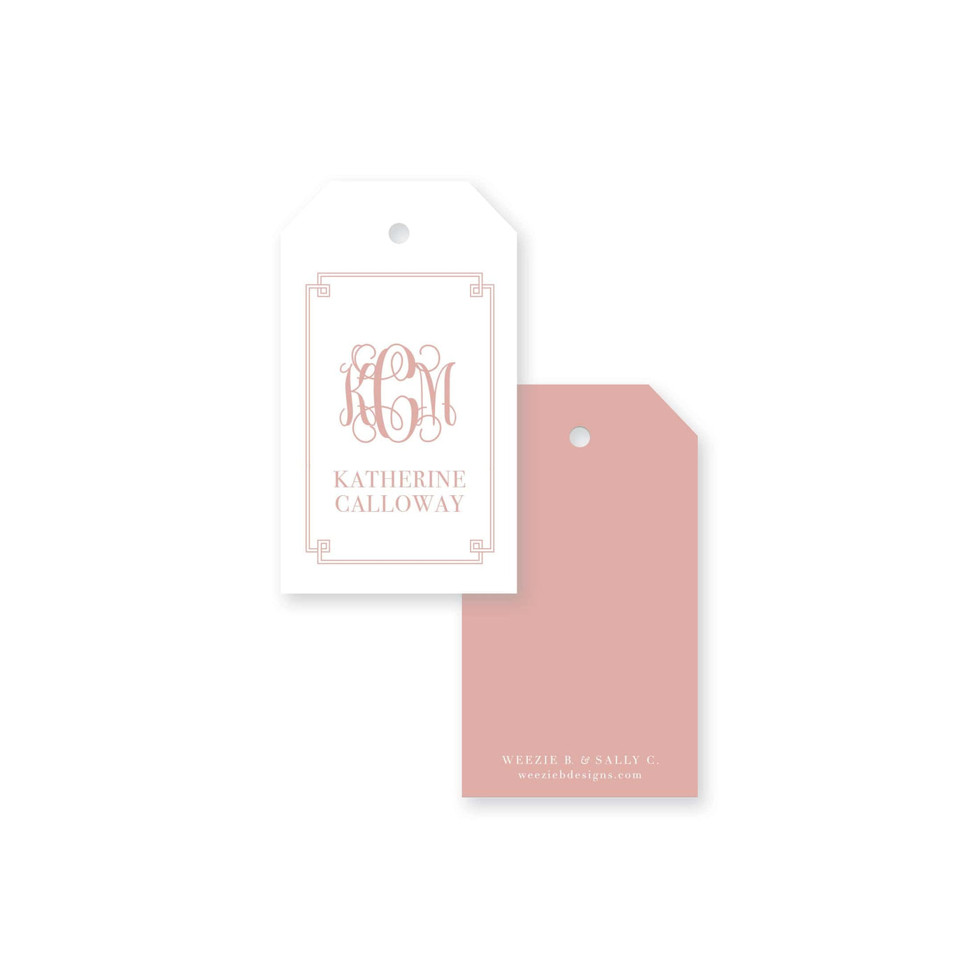 Greek Key Gift Tag