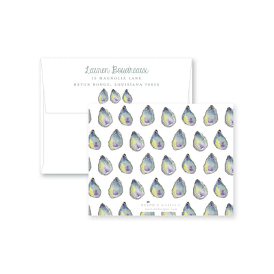 Oyster Roast Flat Note Card
