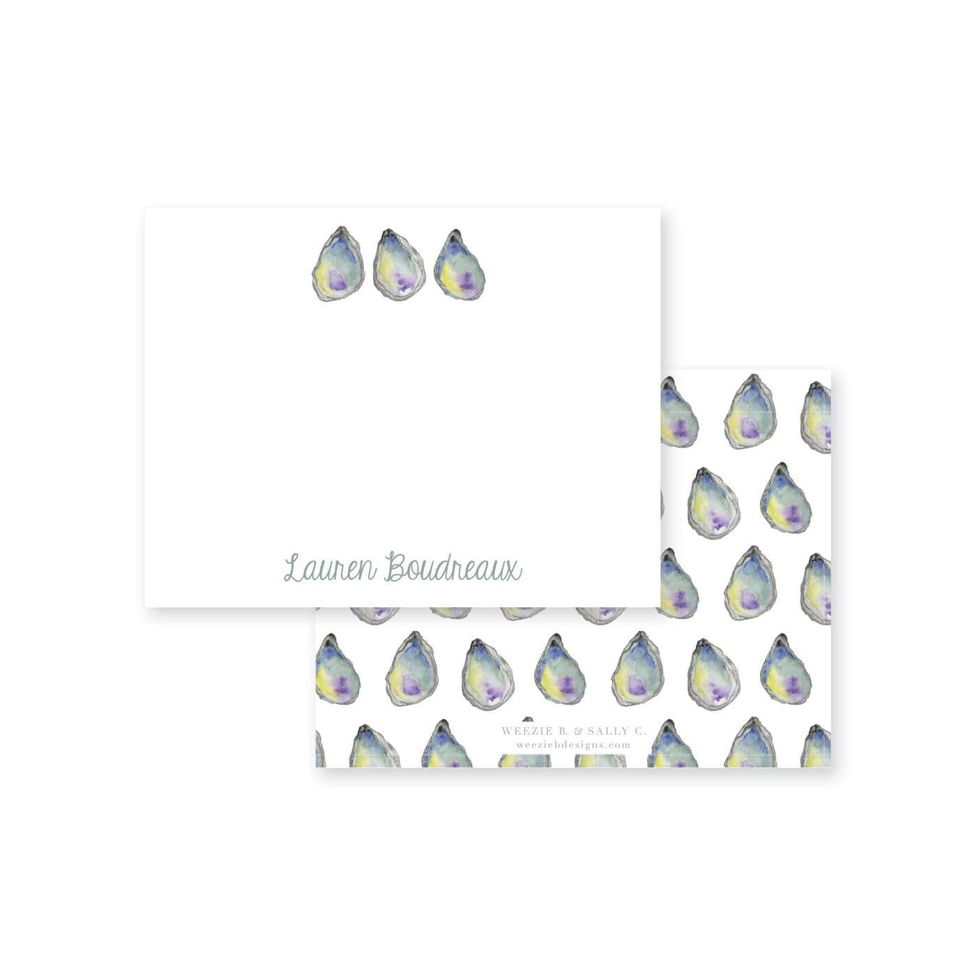 Oyster Roast Flat Note Card