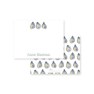 Oyster Roast Flat Note Card