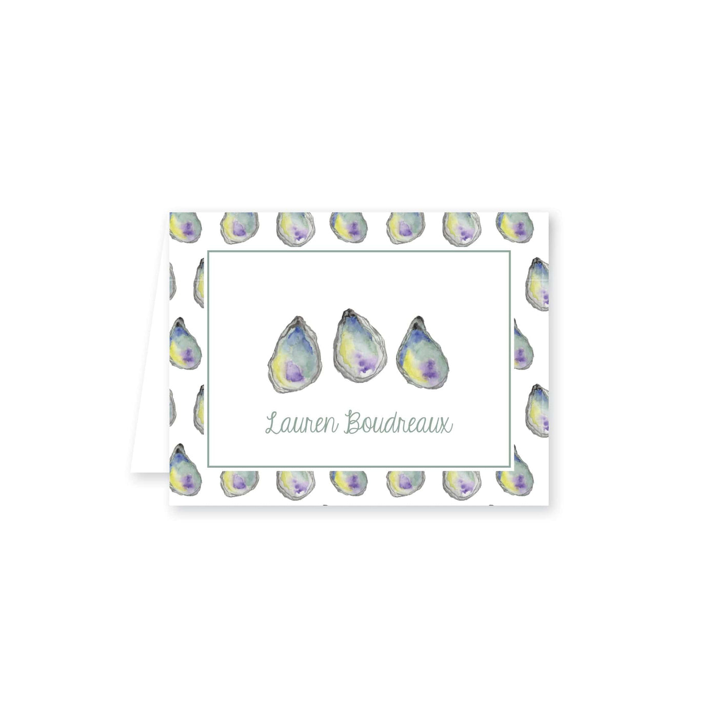 Oyster Roast Folded Note Card
