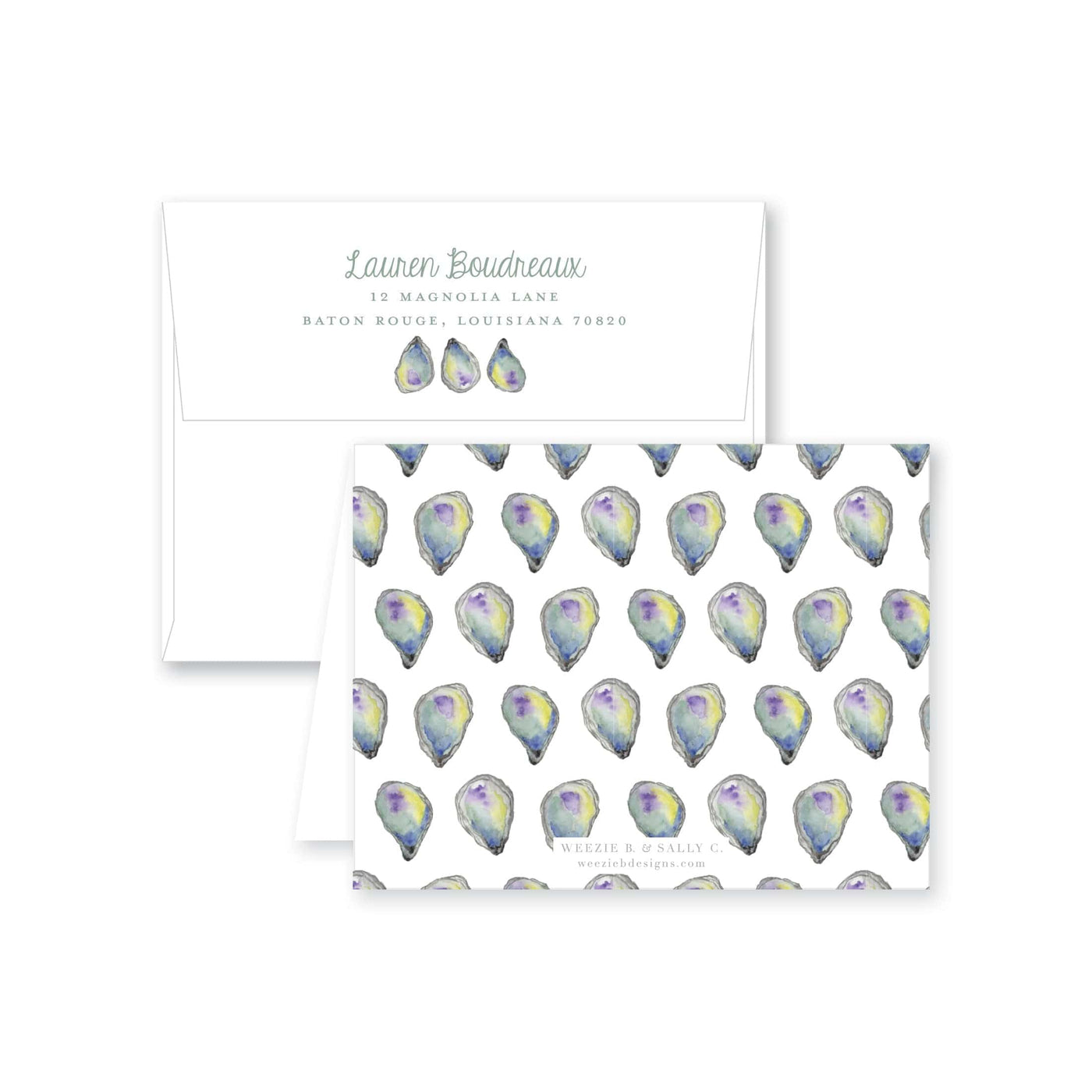 Oyster Roast Folded Note Card