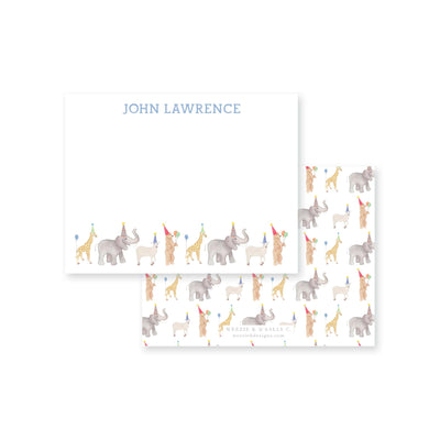 Party Animals Flat Note Card