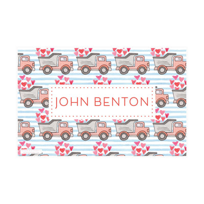 Watercolor Dumptruck Placemat