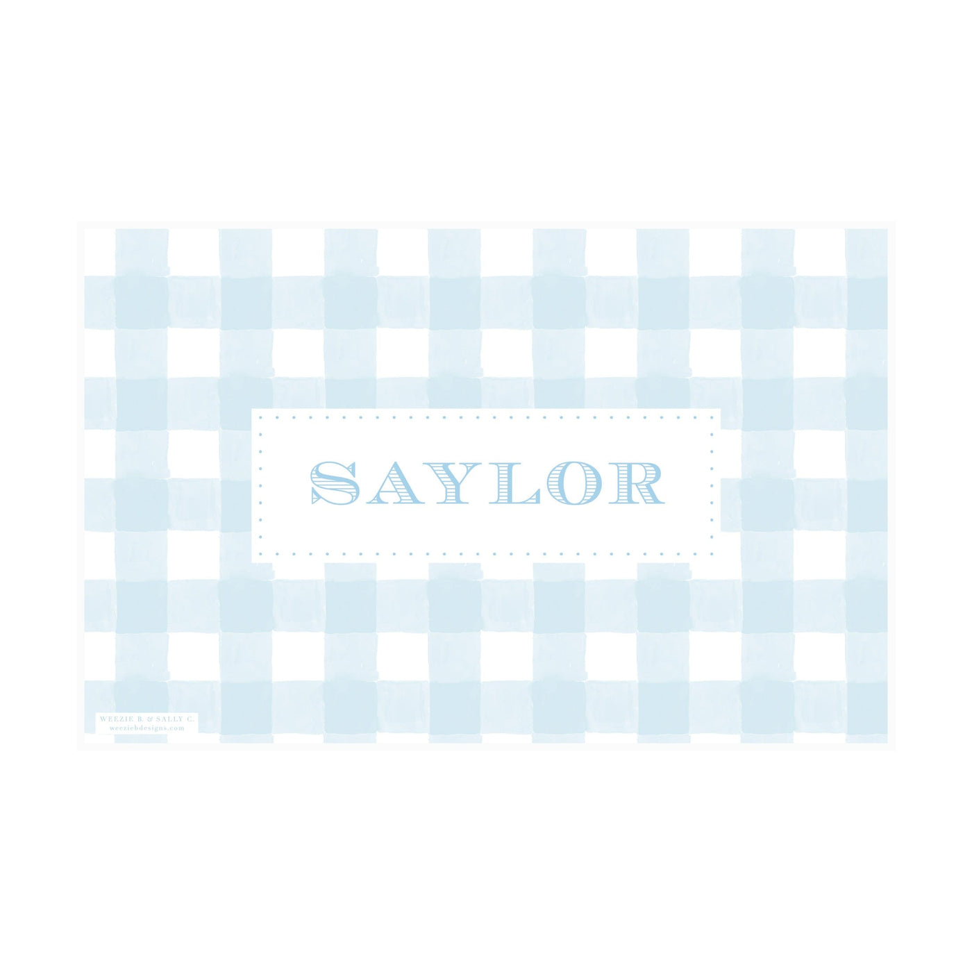 Watercolor Rocking Horse Placemat