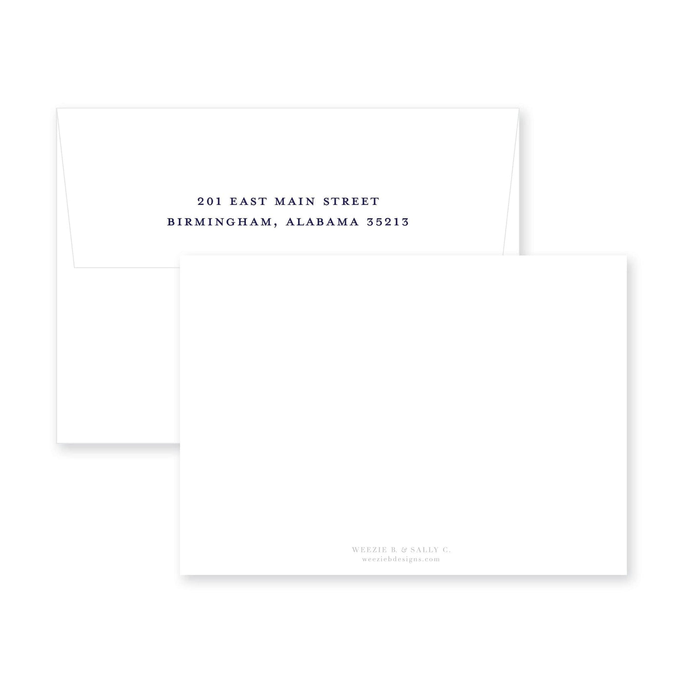 Sketched Samford Hall Flat Note Card