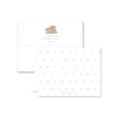 Some Bunny Folded Note Card