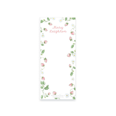 Strawberry Blooms Notepad