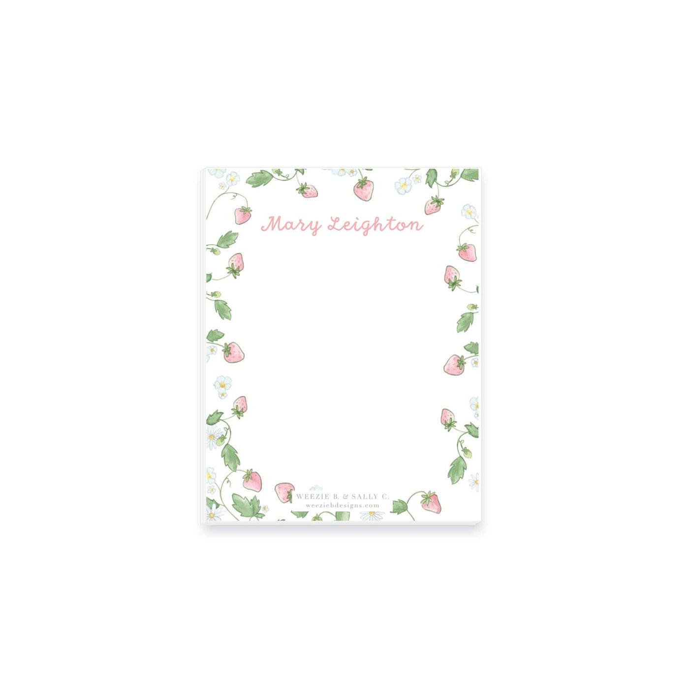 Strawberry Blooms Notepad