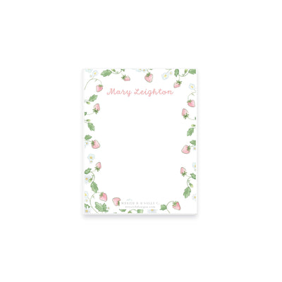 Strawberry Blooms Notepad