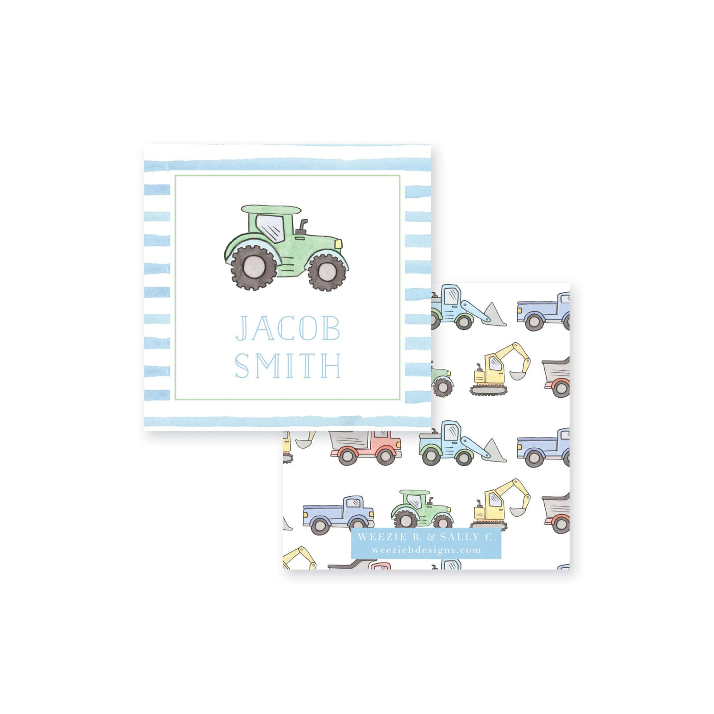 Construction Truck Watercolor Sticker