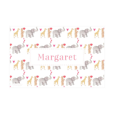 Wild About Zoo Valentine Placemat