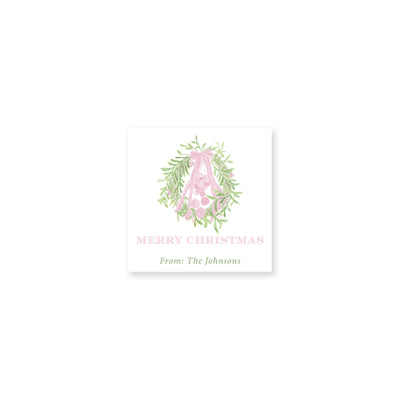 Single Hanging Wreath Christmas Stickers